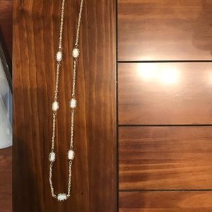 Kendra Scott White and gold necklace